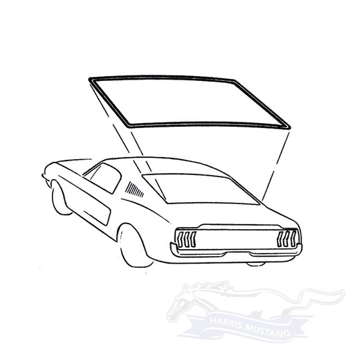Mustang fastback rear - 65,
